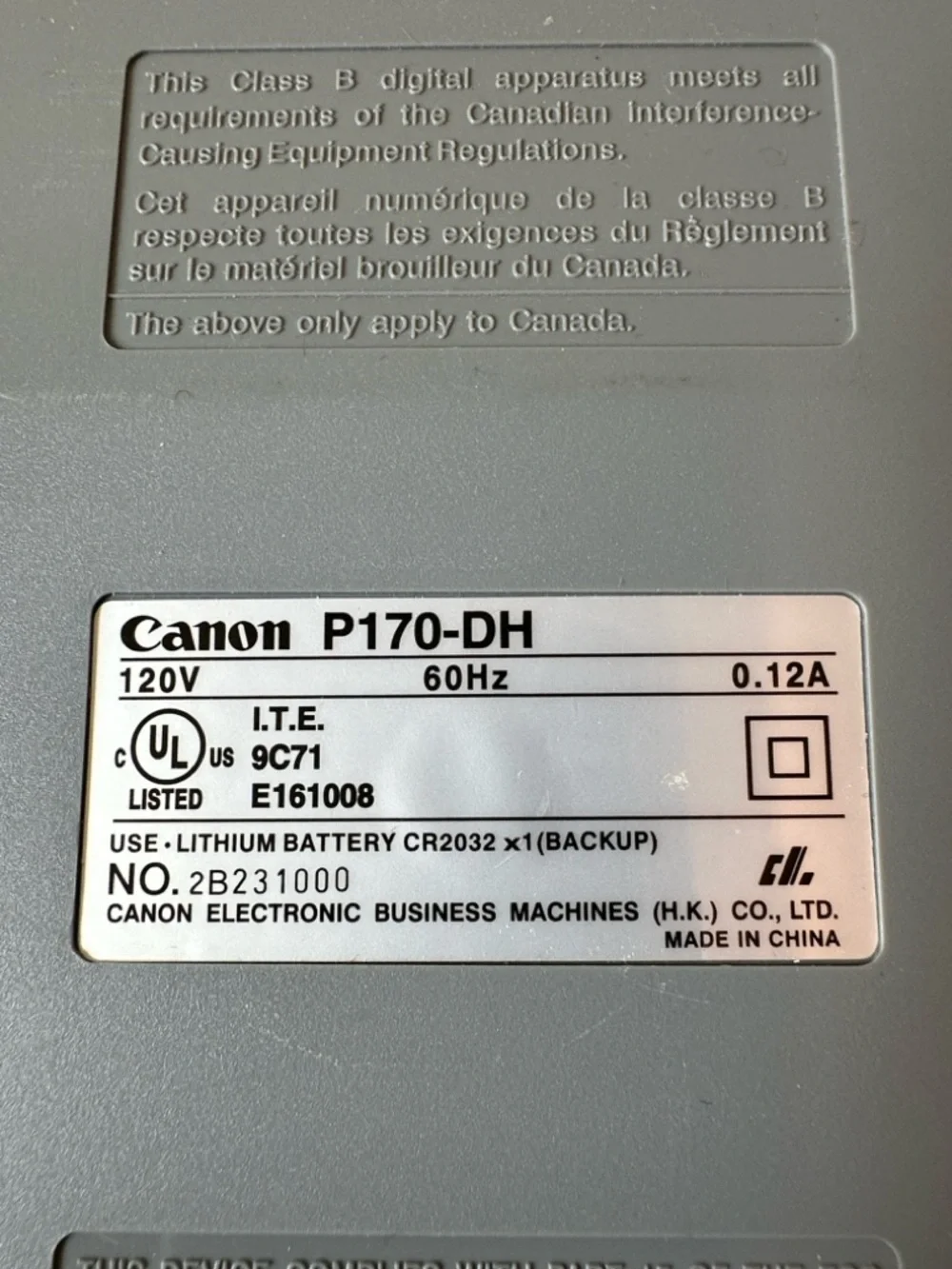 Canon Adding Machine P170-DH Printing Calculator 12 Digit 2 Color Printer - Picture 15 of 15